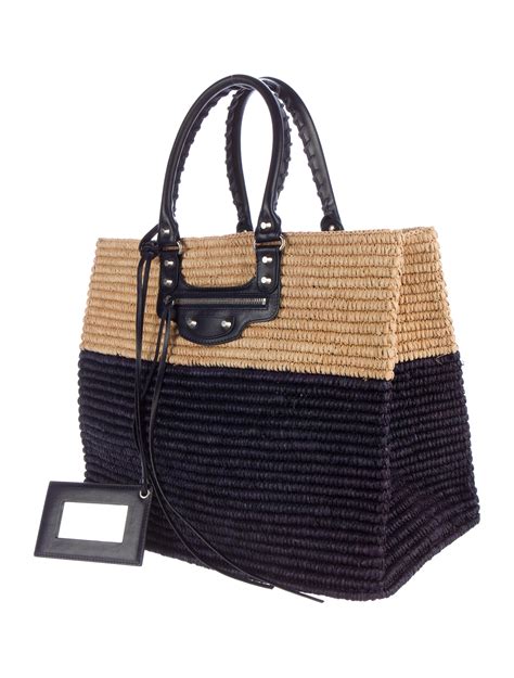 designer raffia bag